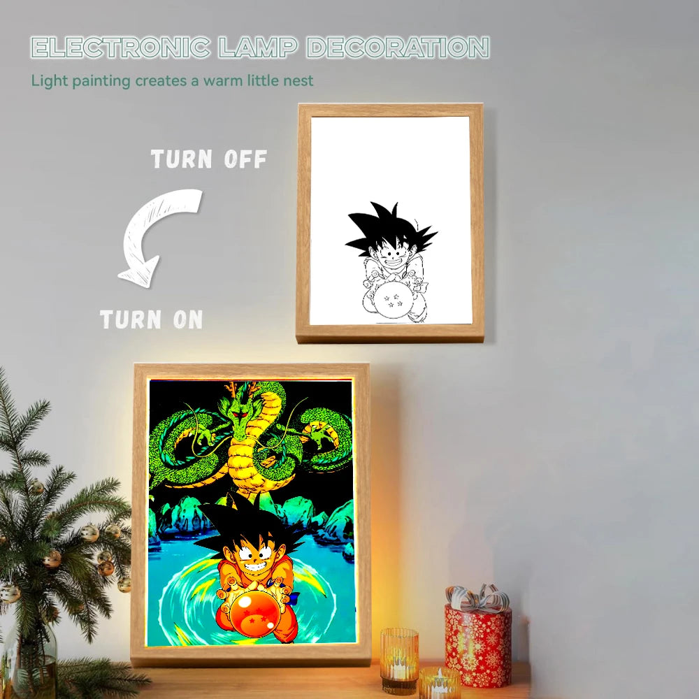 Dragon Ball Light Painting Photo Frame LED Night Light - Image 2
