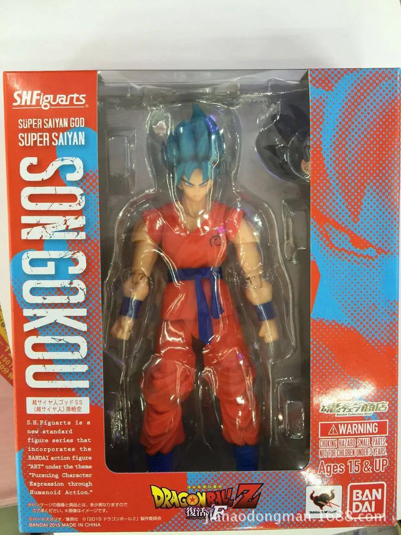 Dragon Ball Super Saiyan Blue Hair Son Goku Action Figure – SHF Model Toy - Image 7