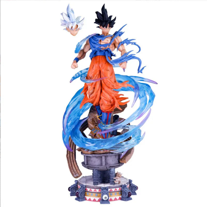 Ultra Instinct Goku Figure – 50cm Dragon Ball GK Statue with Silver Hair - Image 5