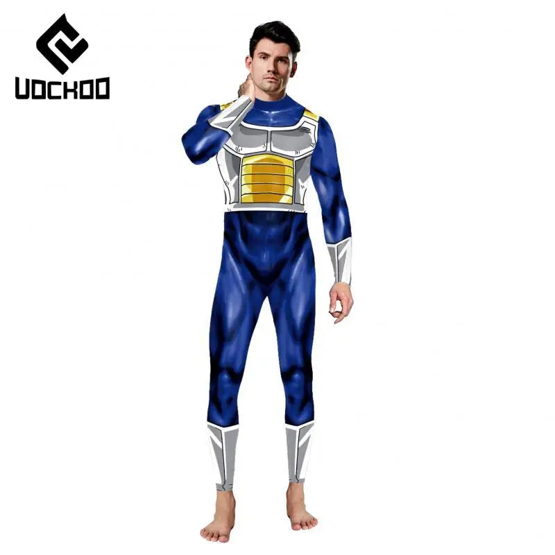 Japanese Anime Vegeta Cosplay Costume – Adult Superhero Bodysuit for Carnival & Comic Con - Image 3