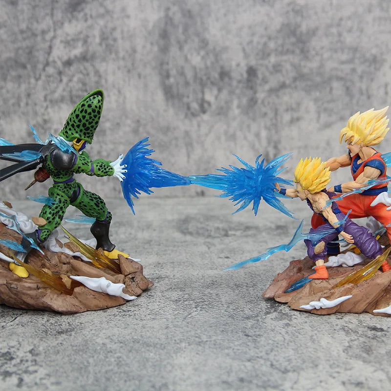 Son Goku Kamehameha vs. Cell Figure – Dragon Ball Z PVC Collectible Statue - Image 3
