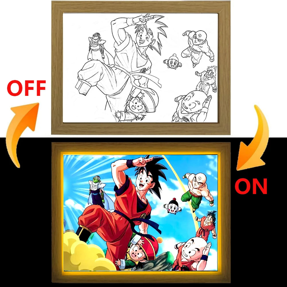 Dragon Ball Light Painting Photo Frame LED Night Light - Image 12